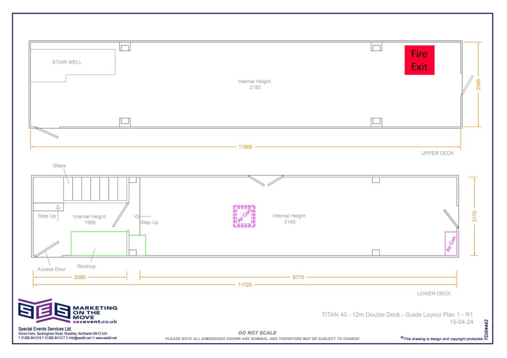 Titan 40 Double Deck Production / Medical Trailer